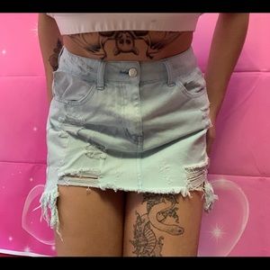 🌎 Y2K BLUE MINI SKIRT 🌎